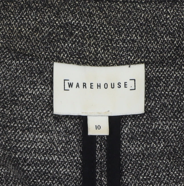 Warehouse Women Grey Longline Knit Cardigan Size 10