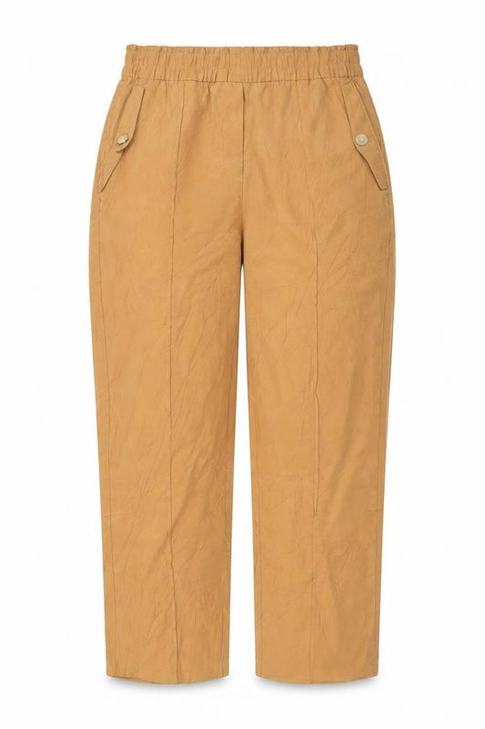 Next Women’s Beige Viscose Blend Trousers Size 8R Elastic Waist