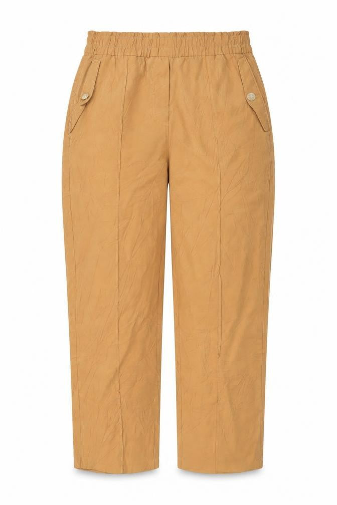Next Women’s Beige Viscose Blend Trousers Size 8R Elastic Waist