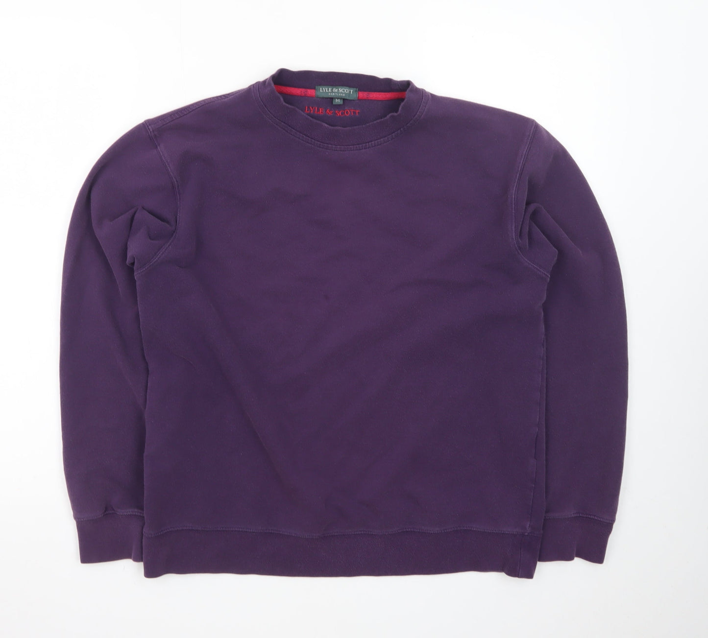 Lyle & Scott Women’s Purple Crew Neck Sweatshirt Size M Cotton Casual