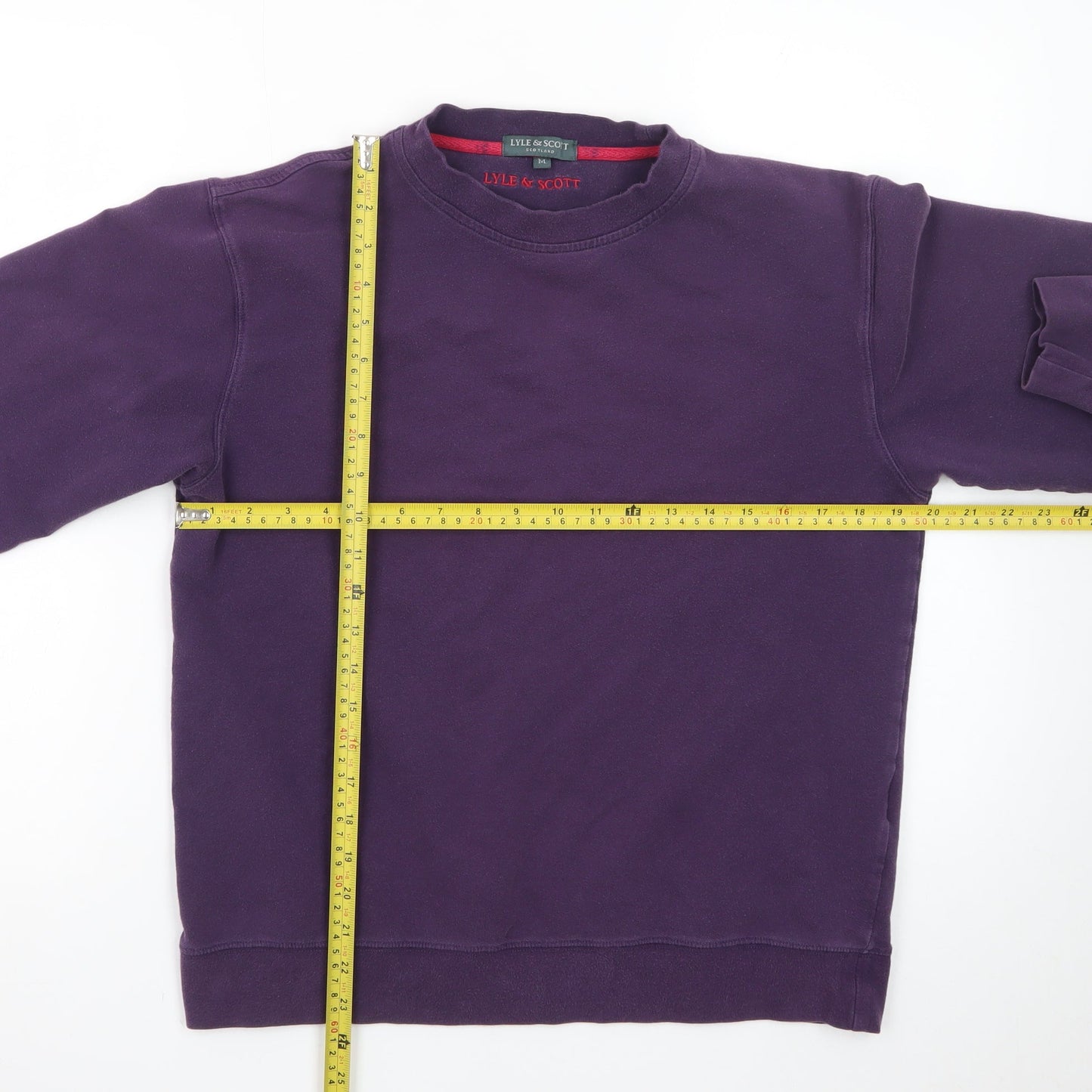 Lyle & Scott Women’s Purple Crew Neck Sweatshirt Size M Cotton Casual