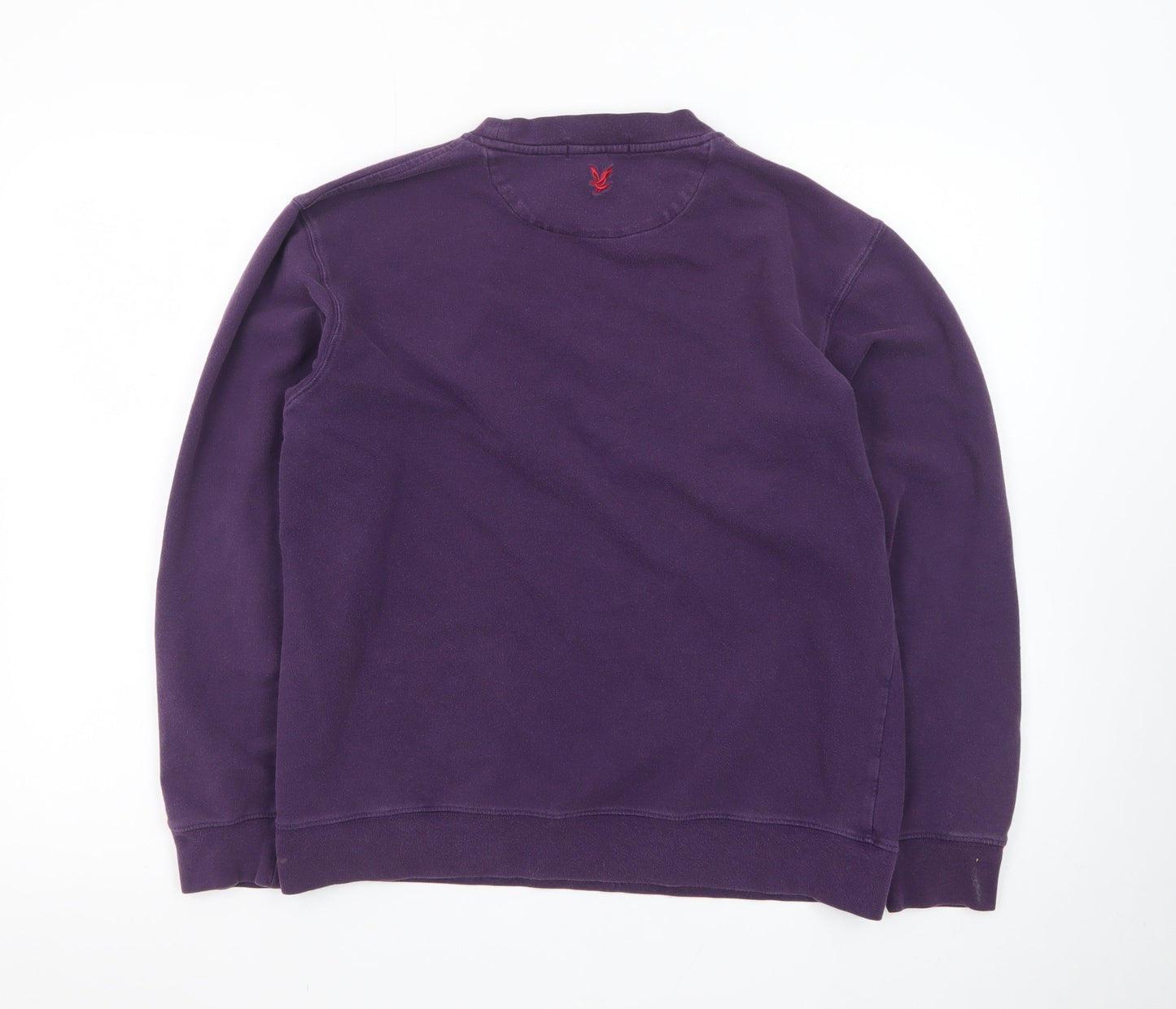 Lyle & Scott Women’s Purple Crew Neck Sweatshirt Size M Cotton Casual