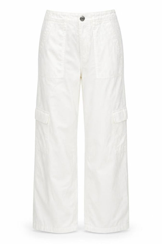 River Island Women’s White Cotton Cargo Trousers Size 6R
