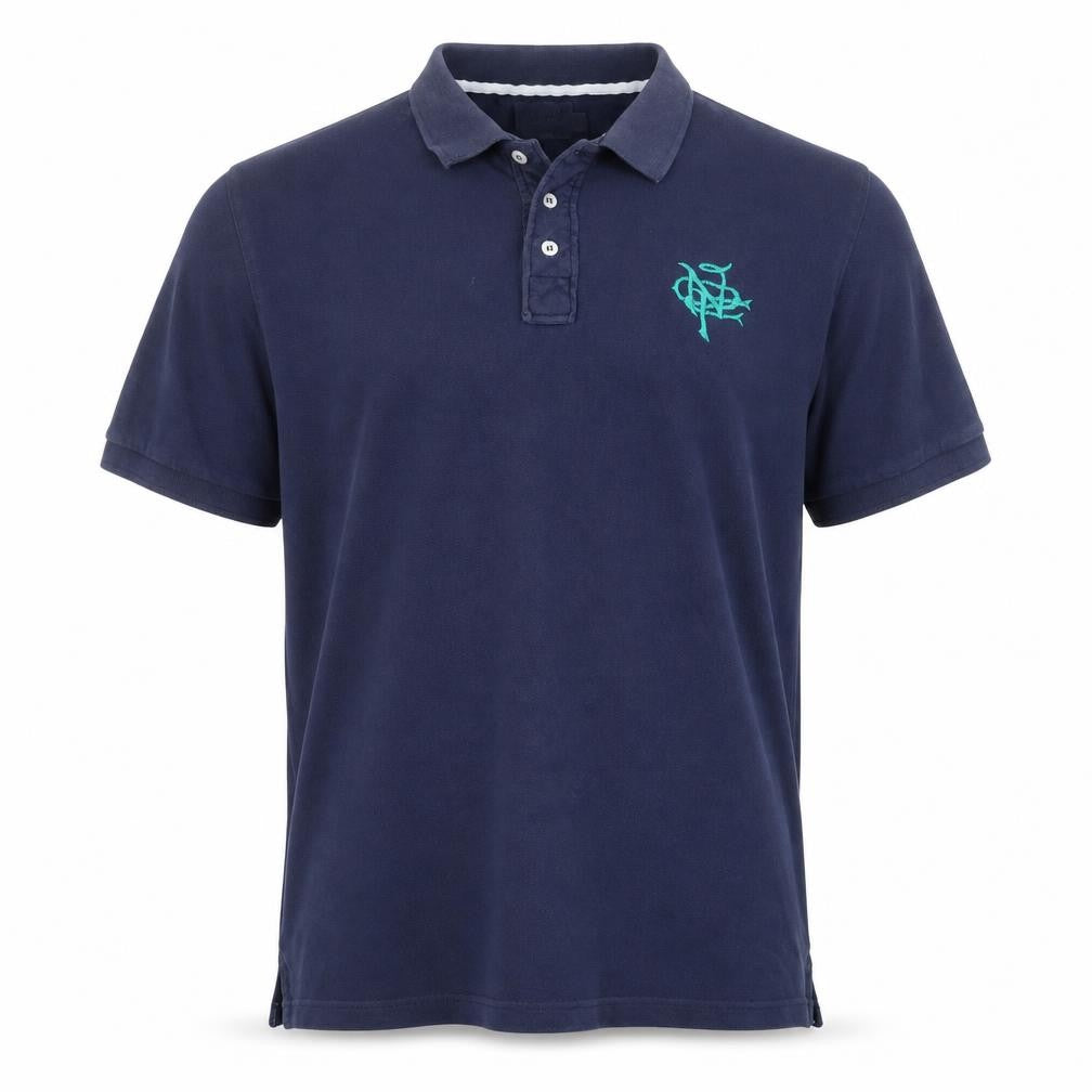 Onfire Men's Blue XL Polo Shirt Embroidered Logo Casual Cotton