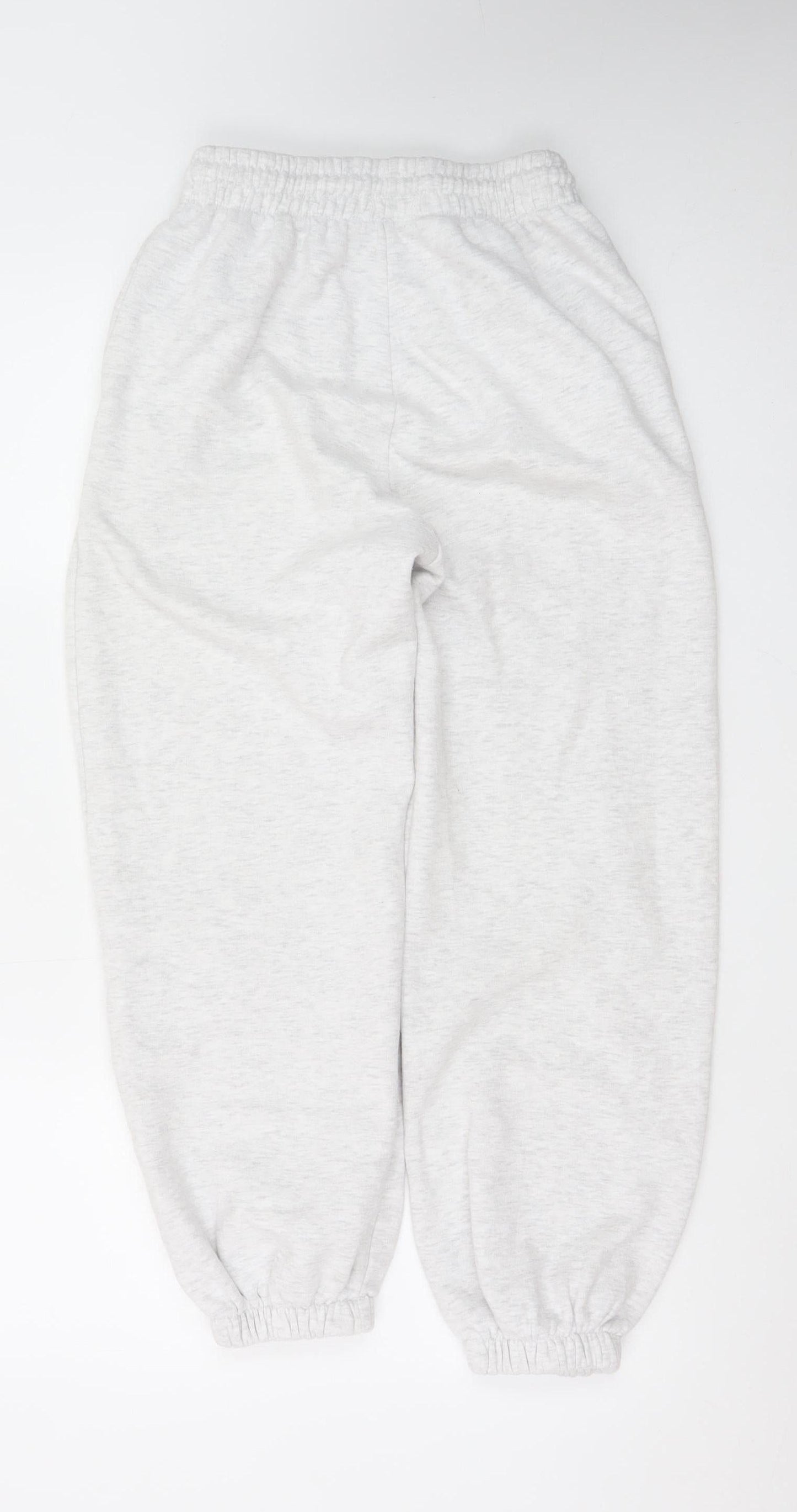 Zara Women’s Grey Fleece Sweatpants S Elastic Waist Casual