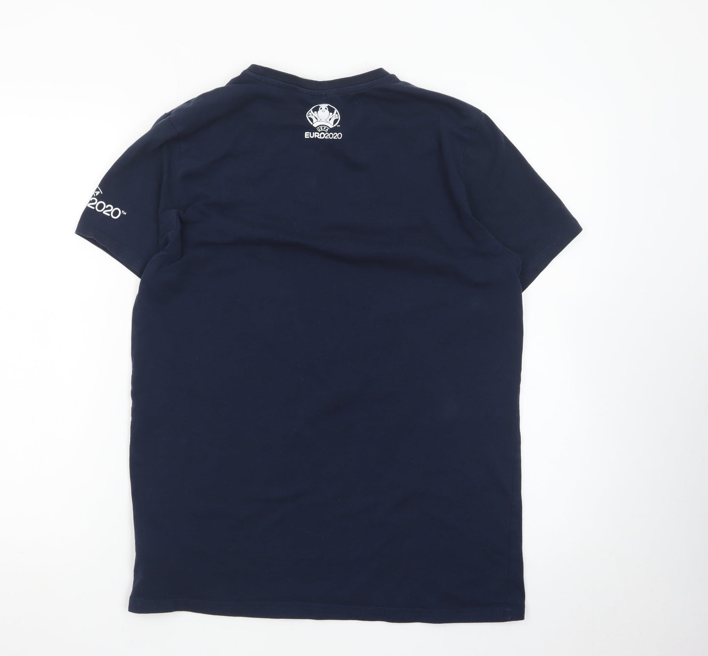 UEFA Euro 2020 England Navy Cotton T-Shirt Men's Medium Short Sleeve