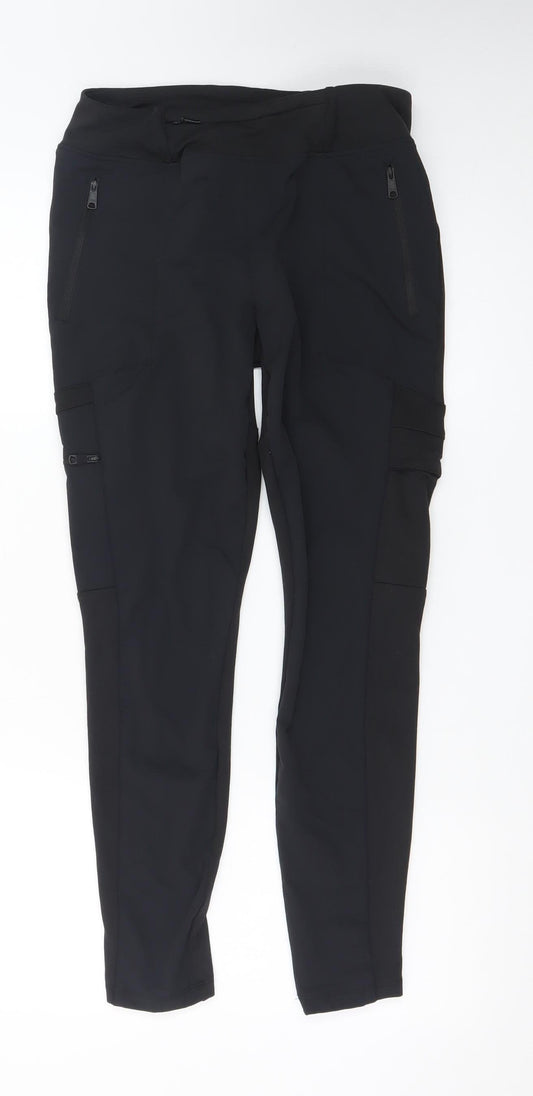 Decathlon Forclaz Men's Black Cargo Tapered Travel Trousers M