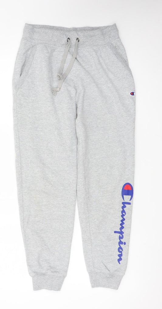 Champion Men's Grey Jogger Sweatpants Small Regular Fit
