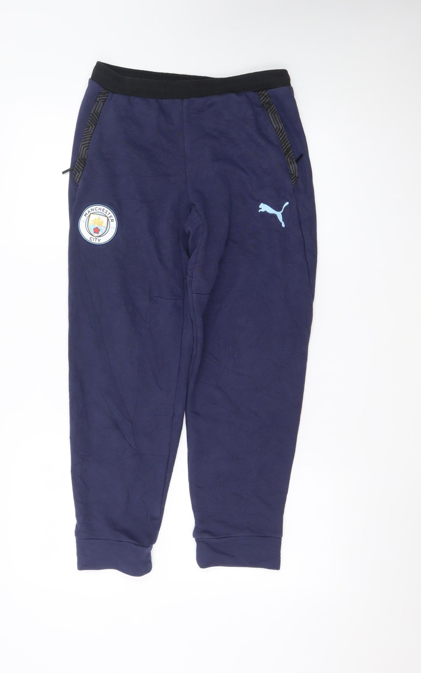 Puma Teens Blue Jogger Trousers Manchester City L