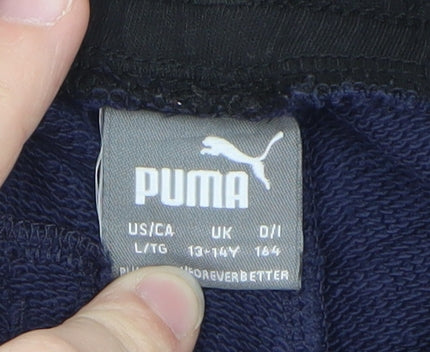 Puma Teens Blue Jogger Trousers Manchester City L