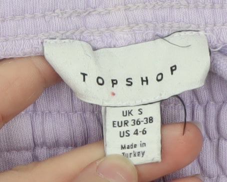 Topshop Women’s Purple Jogger Trousers Size S Comfortable Casual
