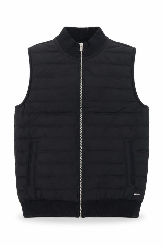 Marks & Spencer Men’s Black Puffer Waistcoat M Full Zip