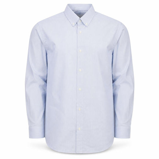 Marks & Spencer Men's Blue Slim Fit Long Sleeve Dress Shirt L