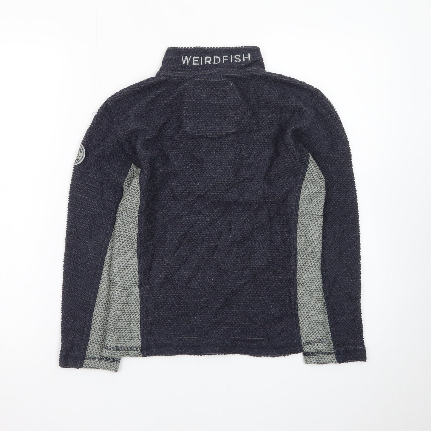 Weird Fish Boys Navy 1/2 Zip Pullover Jumper Size 11-12 Years