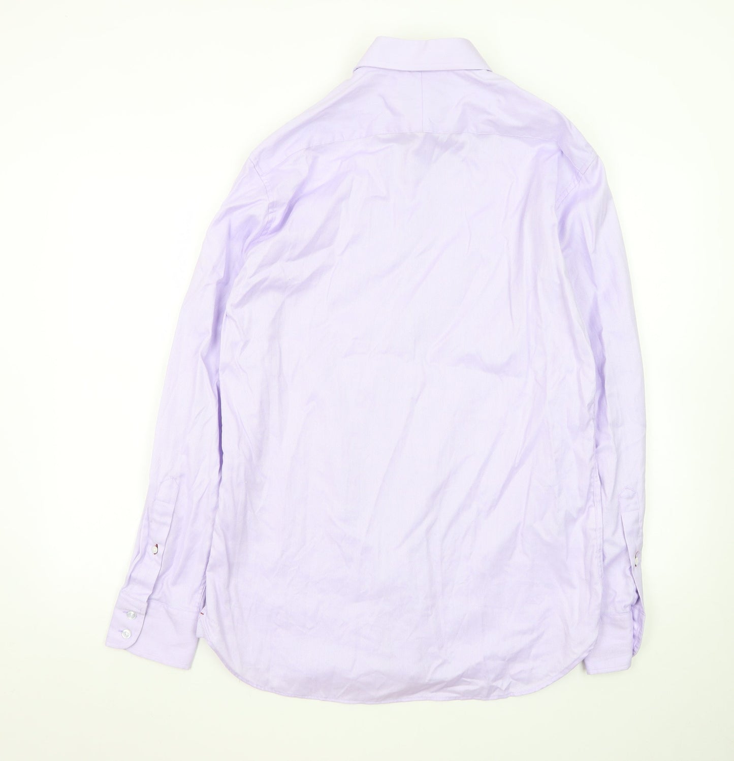 Marks and Spencer Men's Lilac Tailored Fit Dress Shirt 15.5in Superior Cotton