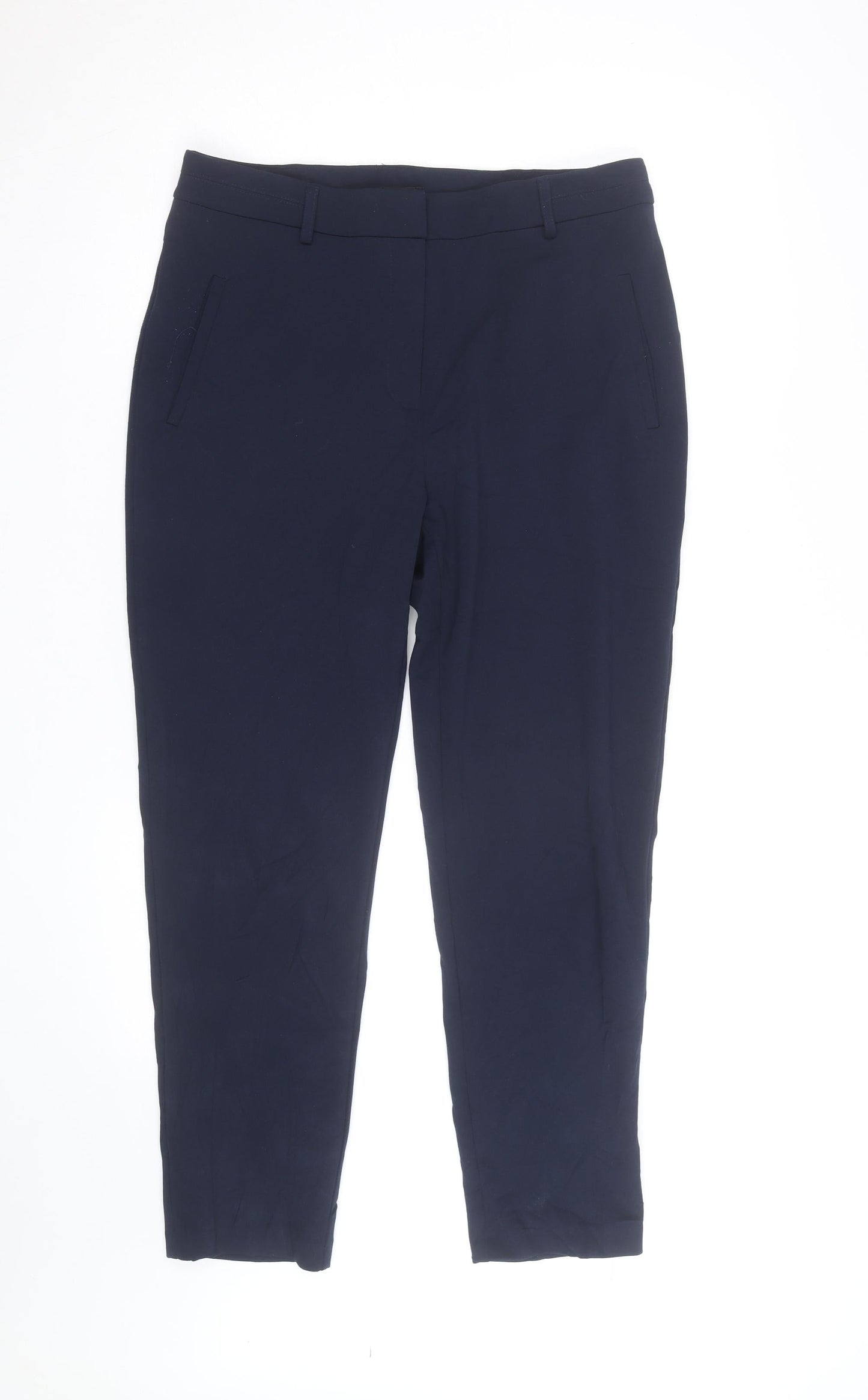Roman Blue Slim Fit Women's Trousers Size 12 Stretch Comfort