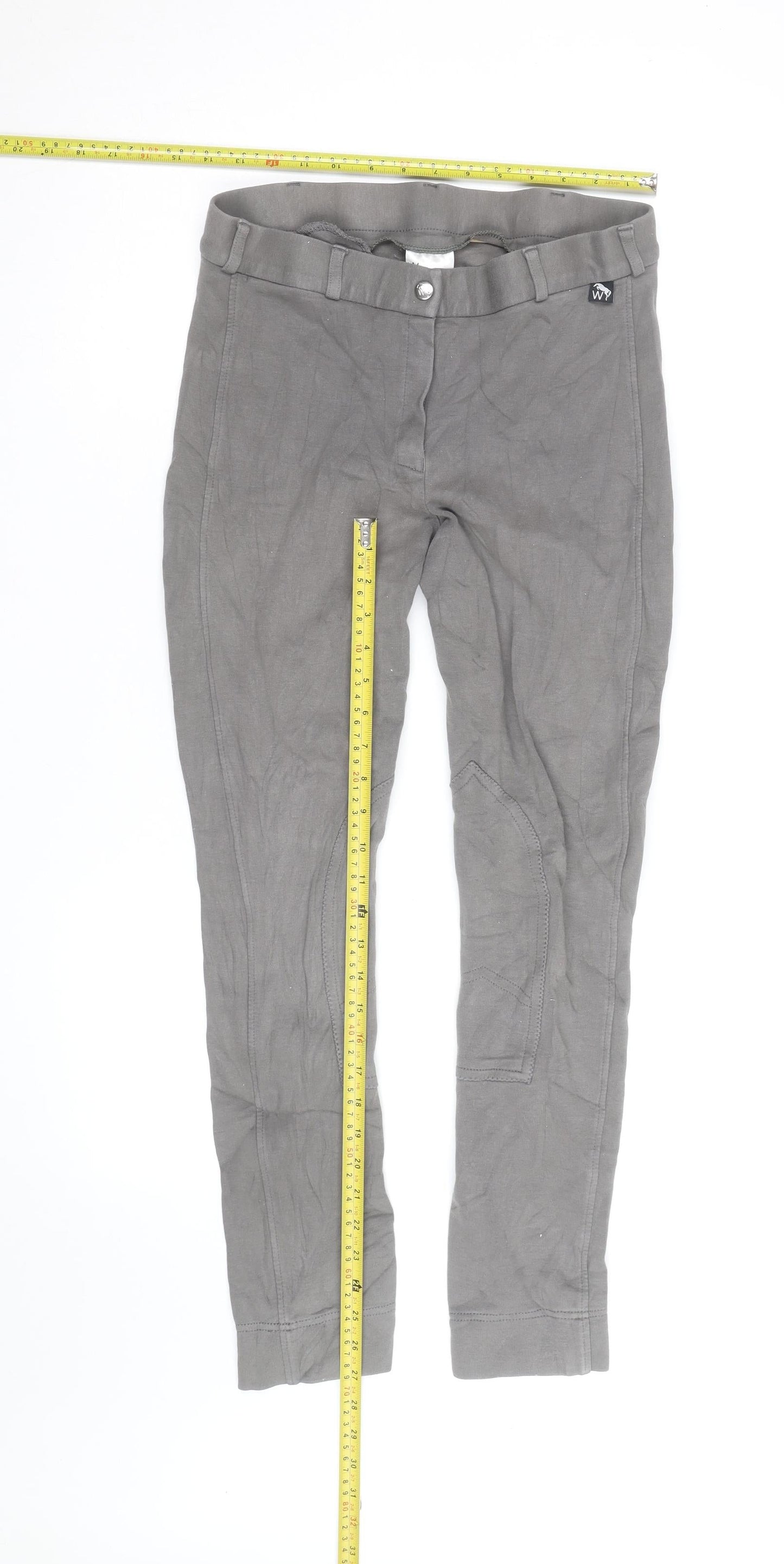 Whitaker Womens Grey Breeches UK 28 Riding Trousers Cotton Blend