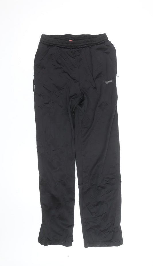 Preloved Slazenger Men's Black XS Track Pants Quick Dry Activewear Trousers - Front