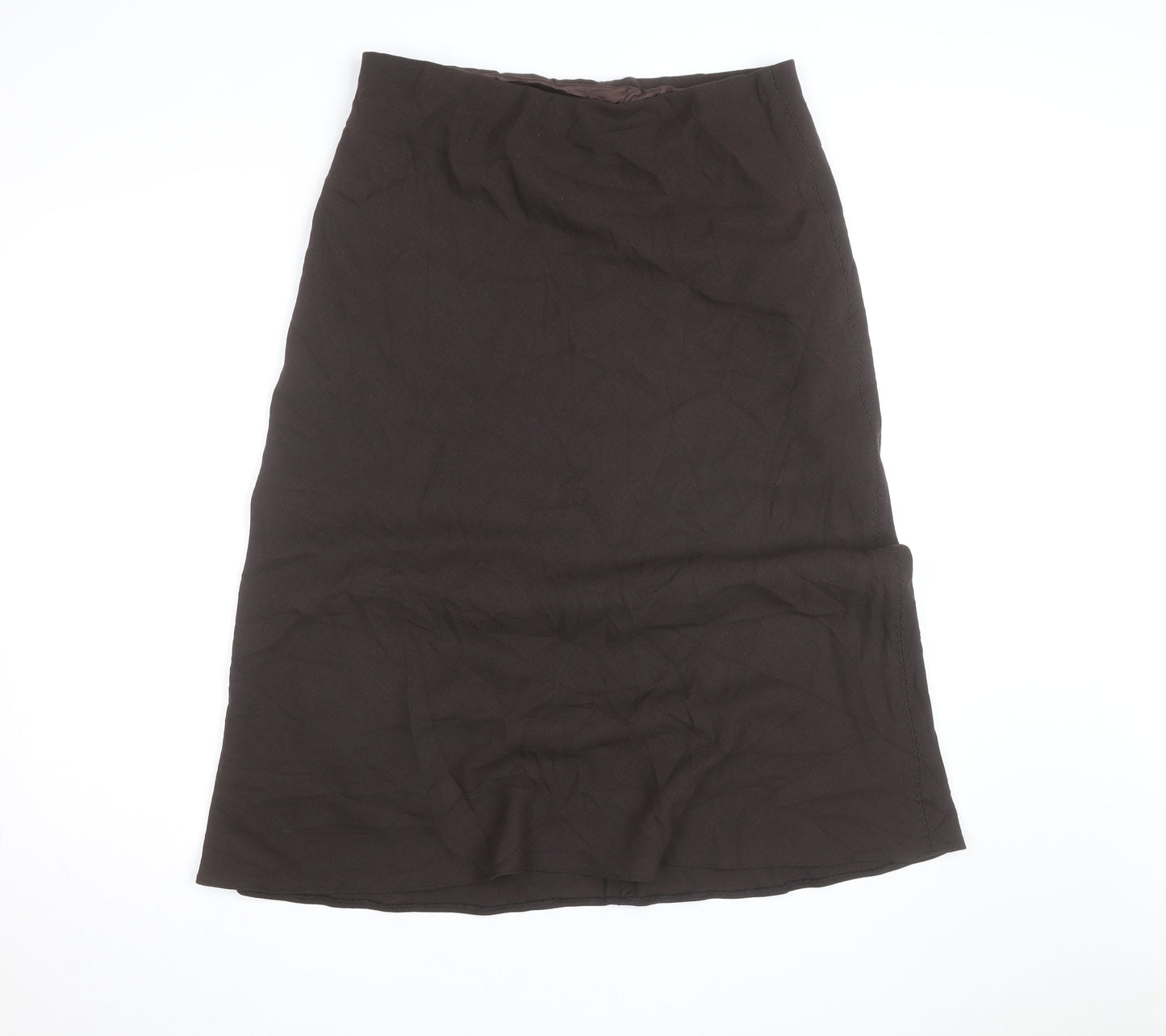 Marks and Spencer Women’s Brown Midi Pencil Skirt Size 16 Lined Workwear