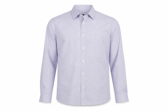 Marks & Spencer Men's Blue Checked Regular Fit Shirt Size 18