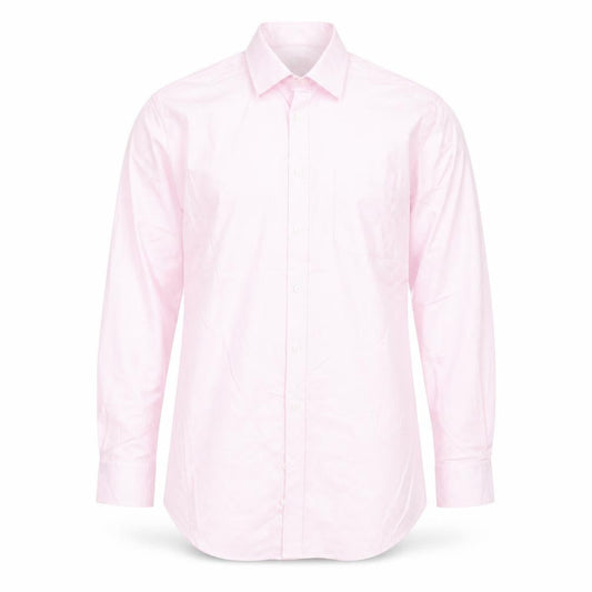 Marks & Spencer Men’s Pink Regular Fit Cotton Long Sleeve Shirt 16.5in