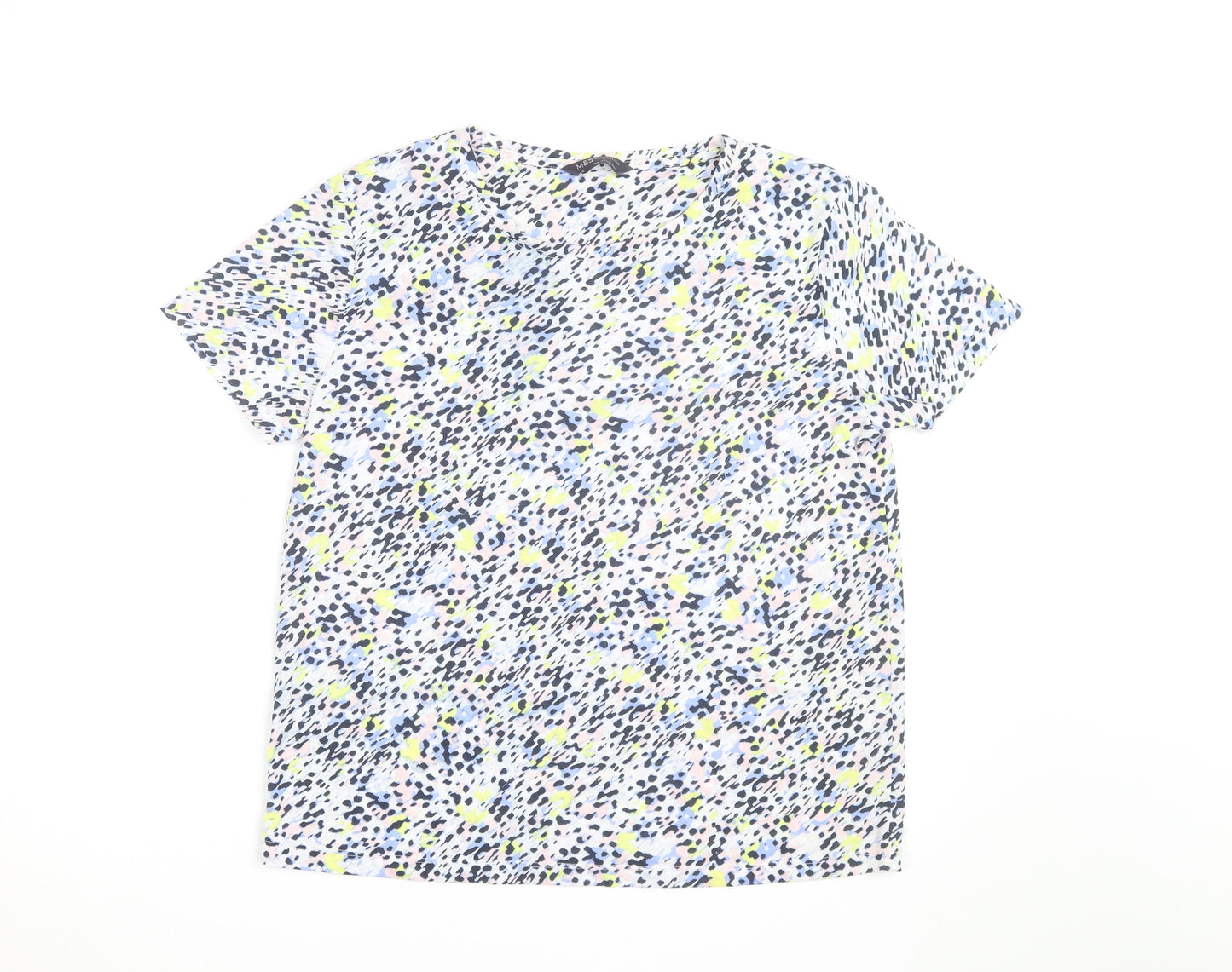 Marks and Spencer Women's Multicoloured Animal Print T-Shirt Size 12