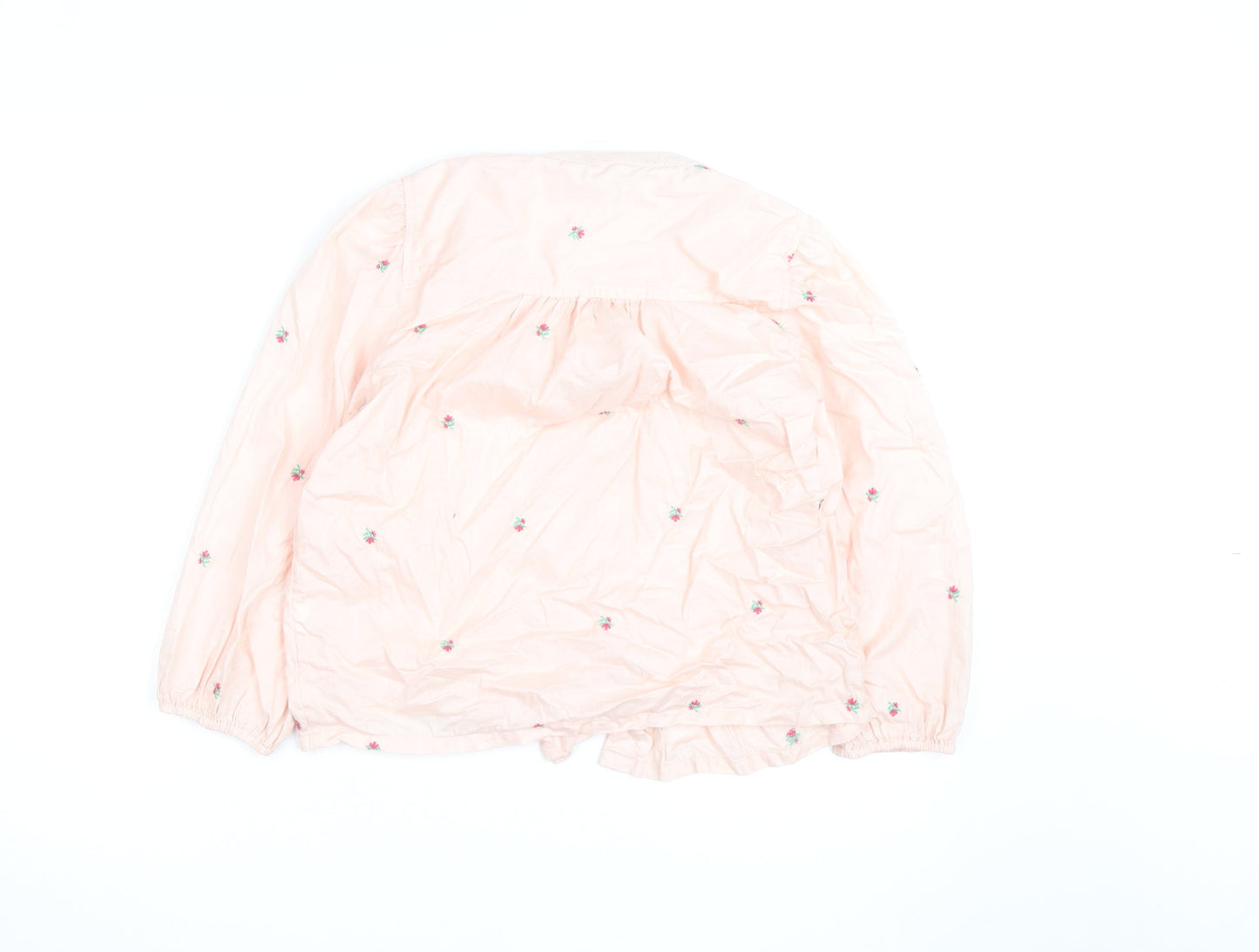 Marks and Spencer Women’s Pink Embroidered Cotton Tunic Blouse Size 6