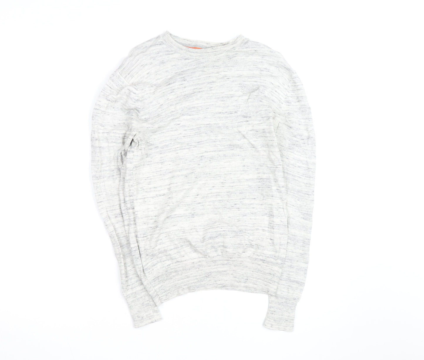 Superdry Men's Grey Small Crew Neck Pullover Jumper