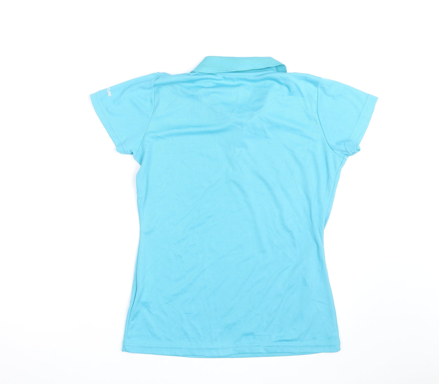 Regatta Women Blue Polo Shirt Size 14 Lightweight Activewear Top
