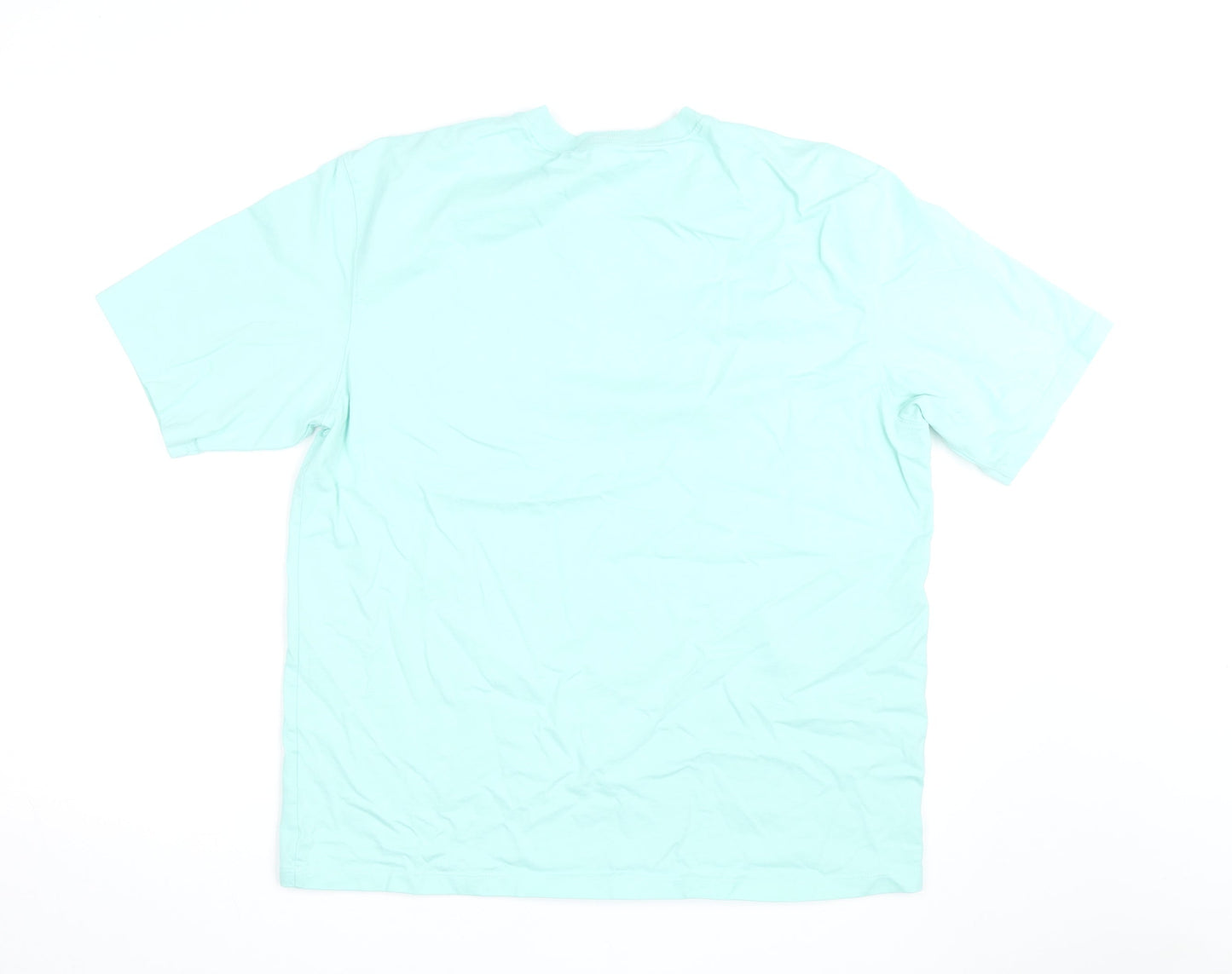 Adidas Womens Green Cotton Short Sleeve Basic T-Shirt M