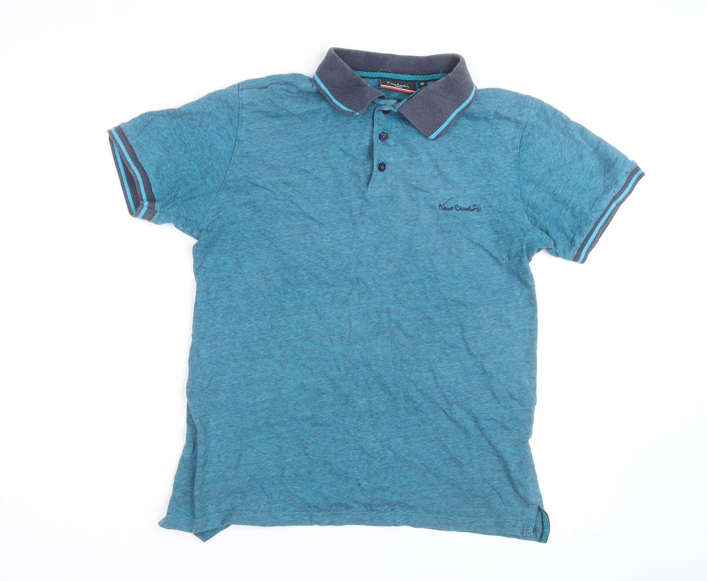 Pierre Cardin Mens Blue Regular Fit Polo Shirt Size M