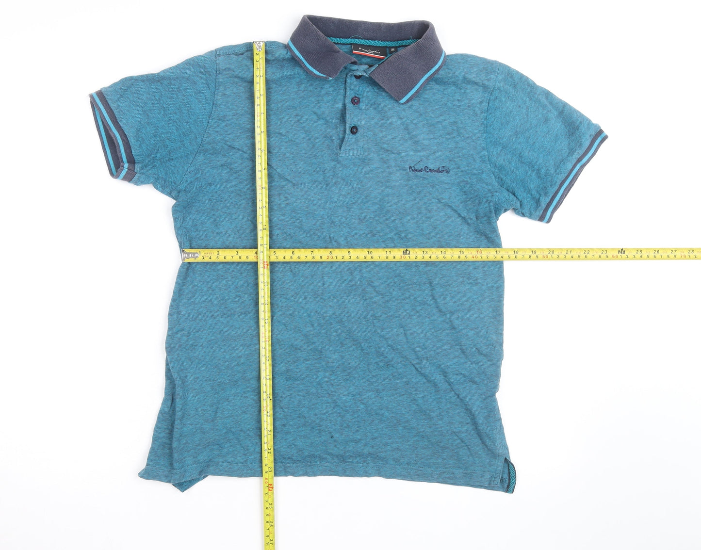 Pierre Cardin Mens Blue Regular Fit Polo Shirt Size M