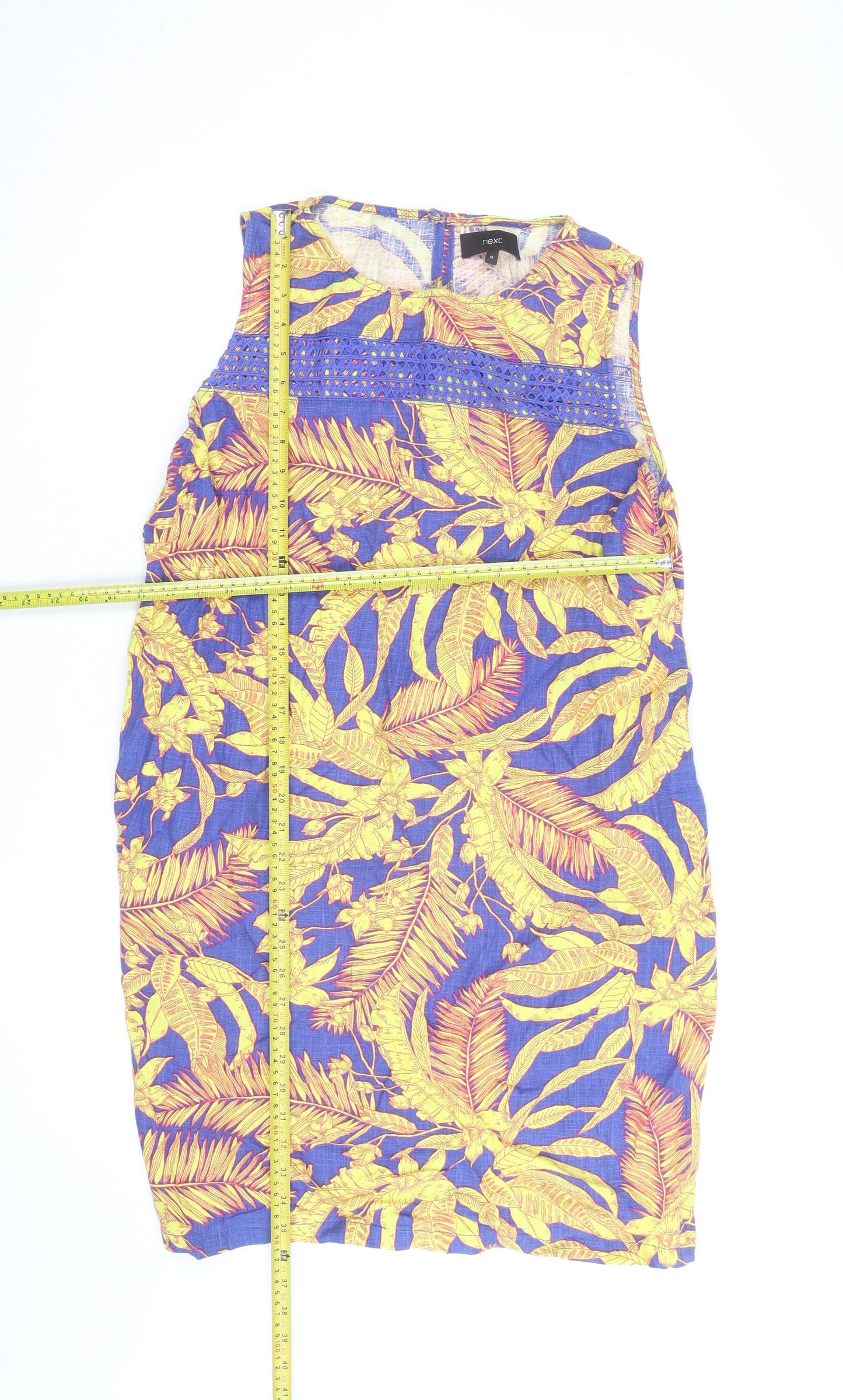 Next Women’s Multicoloured Tropical Shift Dress Size 18 Sleeveless