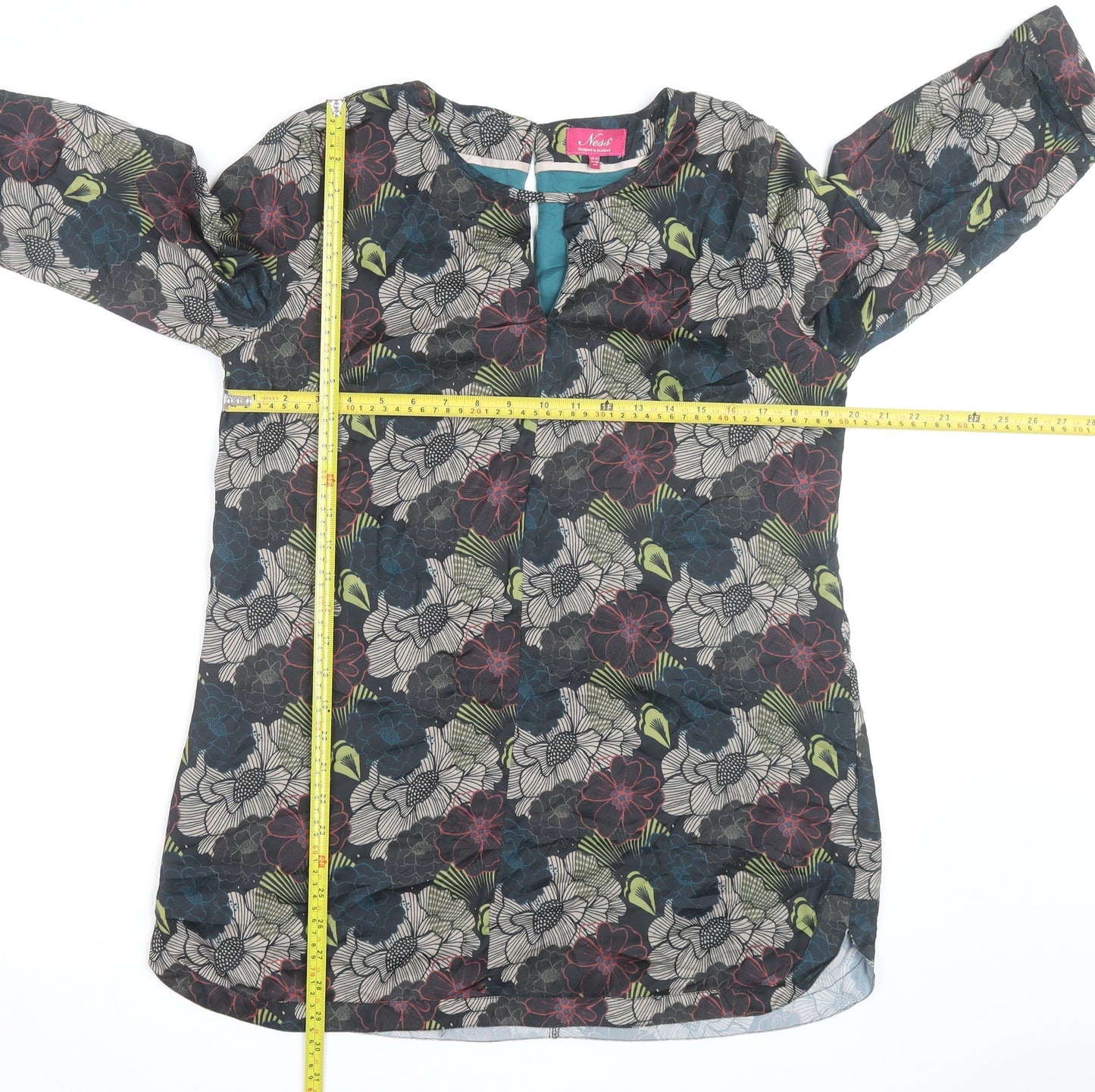 Ness Women’s Multicoloured Floral Tunic Blouse UK 12