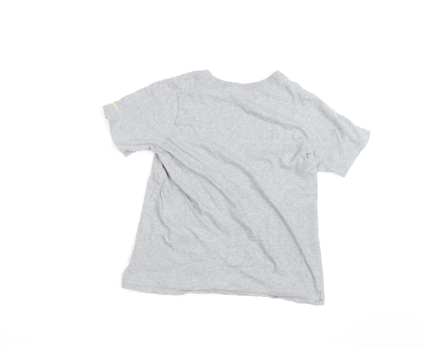 Nike Boys Grey Graphic T-Shirt 12-13 Years Short Sleeve Sports Tee