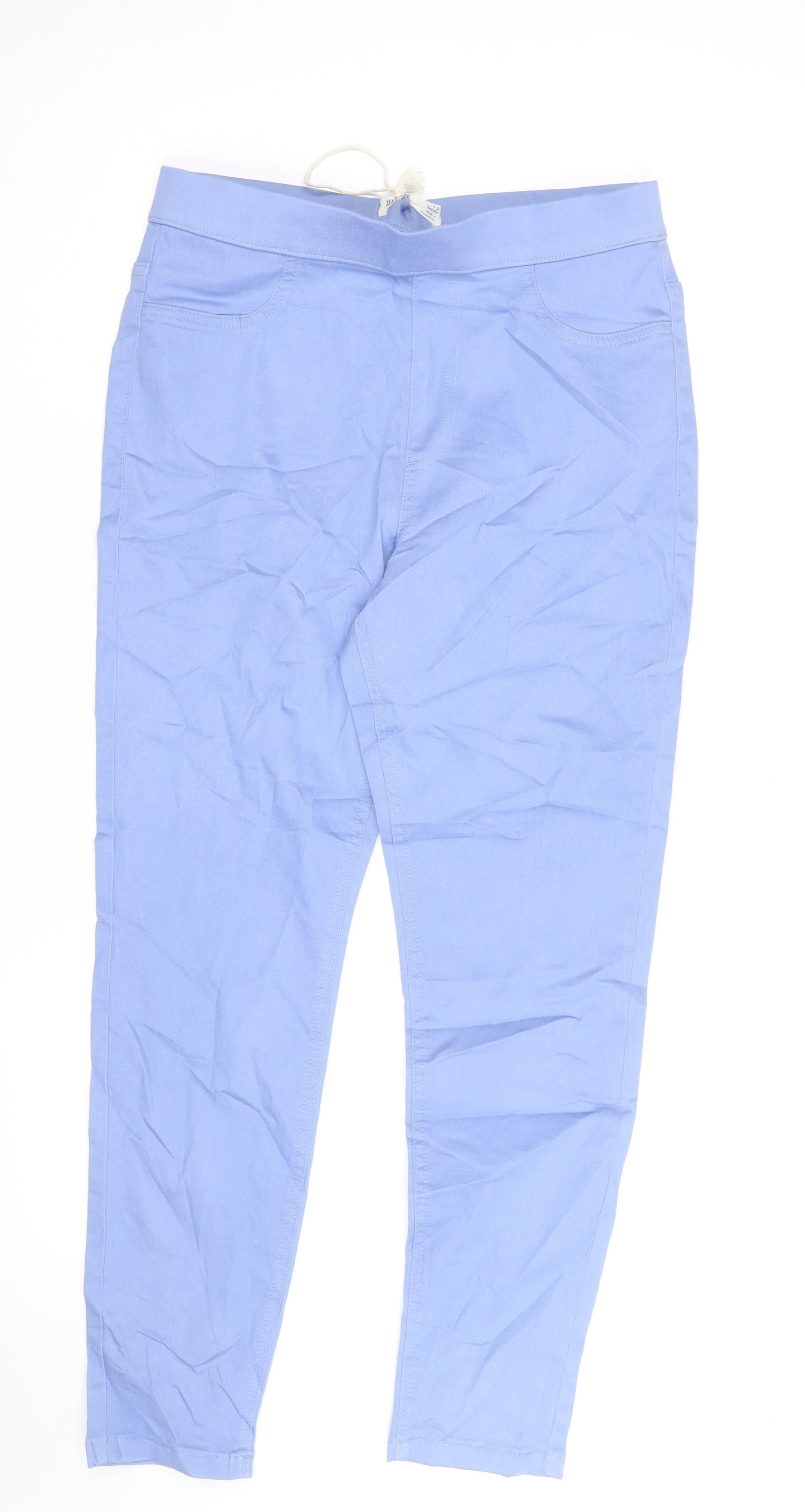 Marks and Spencer Womens Blue Size 12 Slim Jegging Stretch Trousers