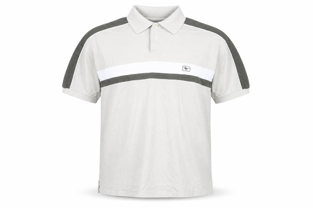 Gola Men’s Beige Colourblock Polo Shirt Size L Short Sleeve Cotton