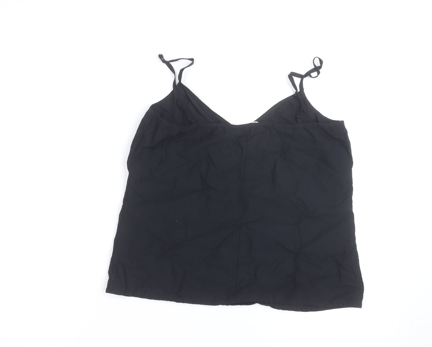 Marks and Spencer Women’s Black Cotton Camisole Vest Top Size 8