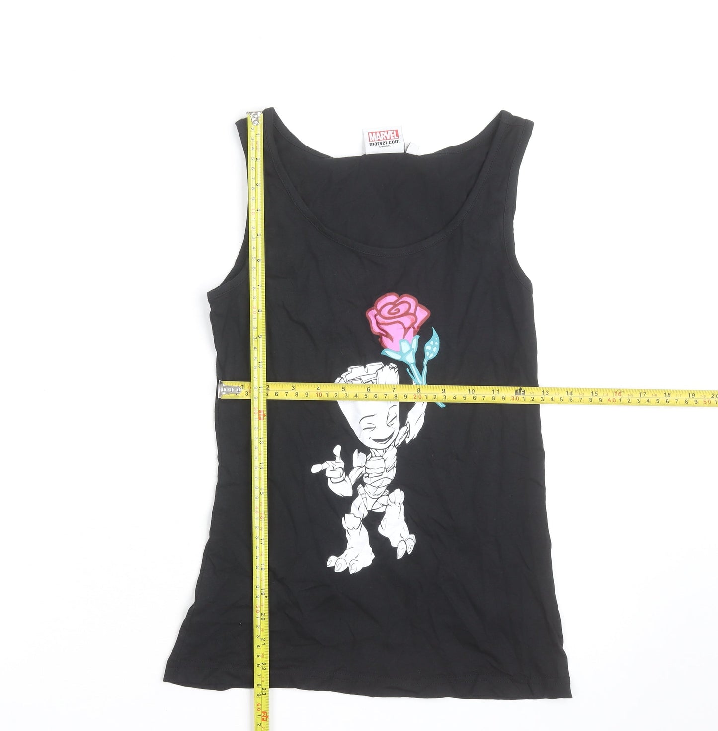 Marvel Guardians of the Galaxy Groot Black Sleeveless Top S
