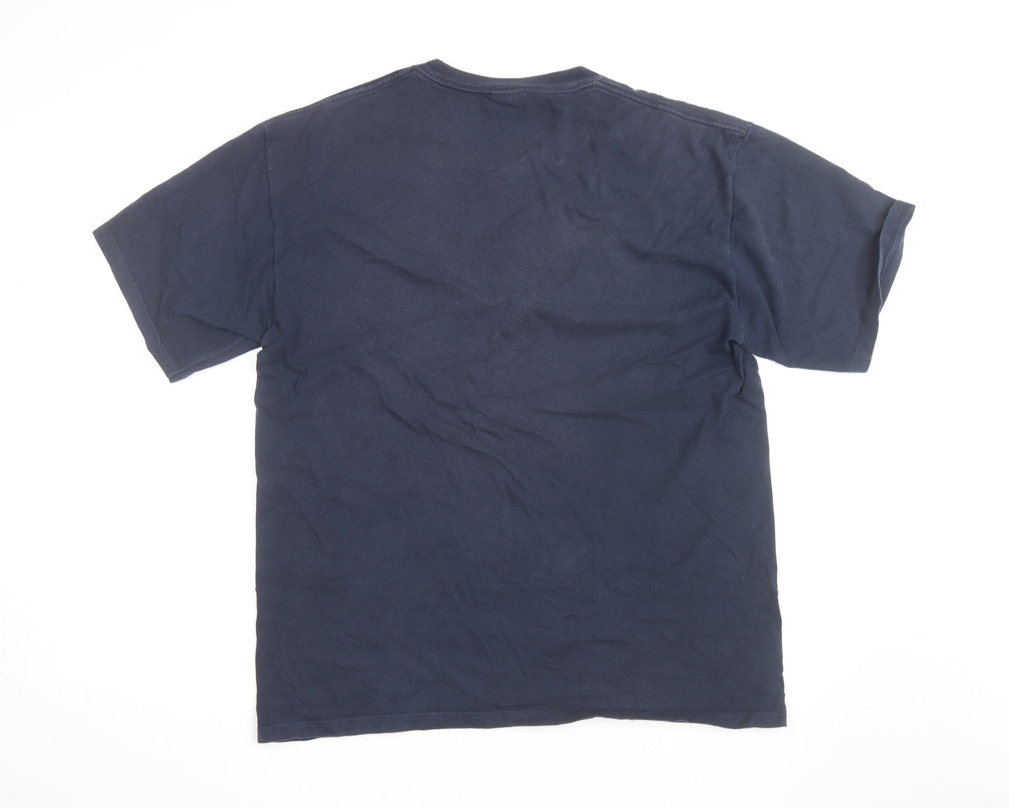 Champion Men's Blue Harvard University Graphic T-Shirt XL