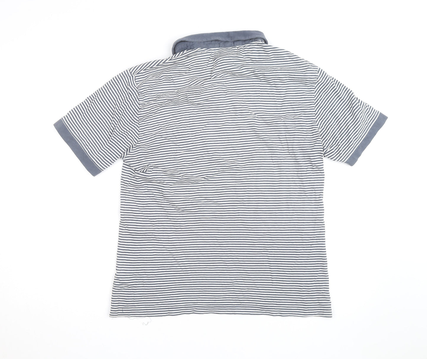 Original Penguin Men's Blue Striped Slim Fit Polo Shirt XL