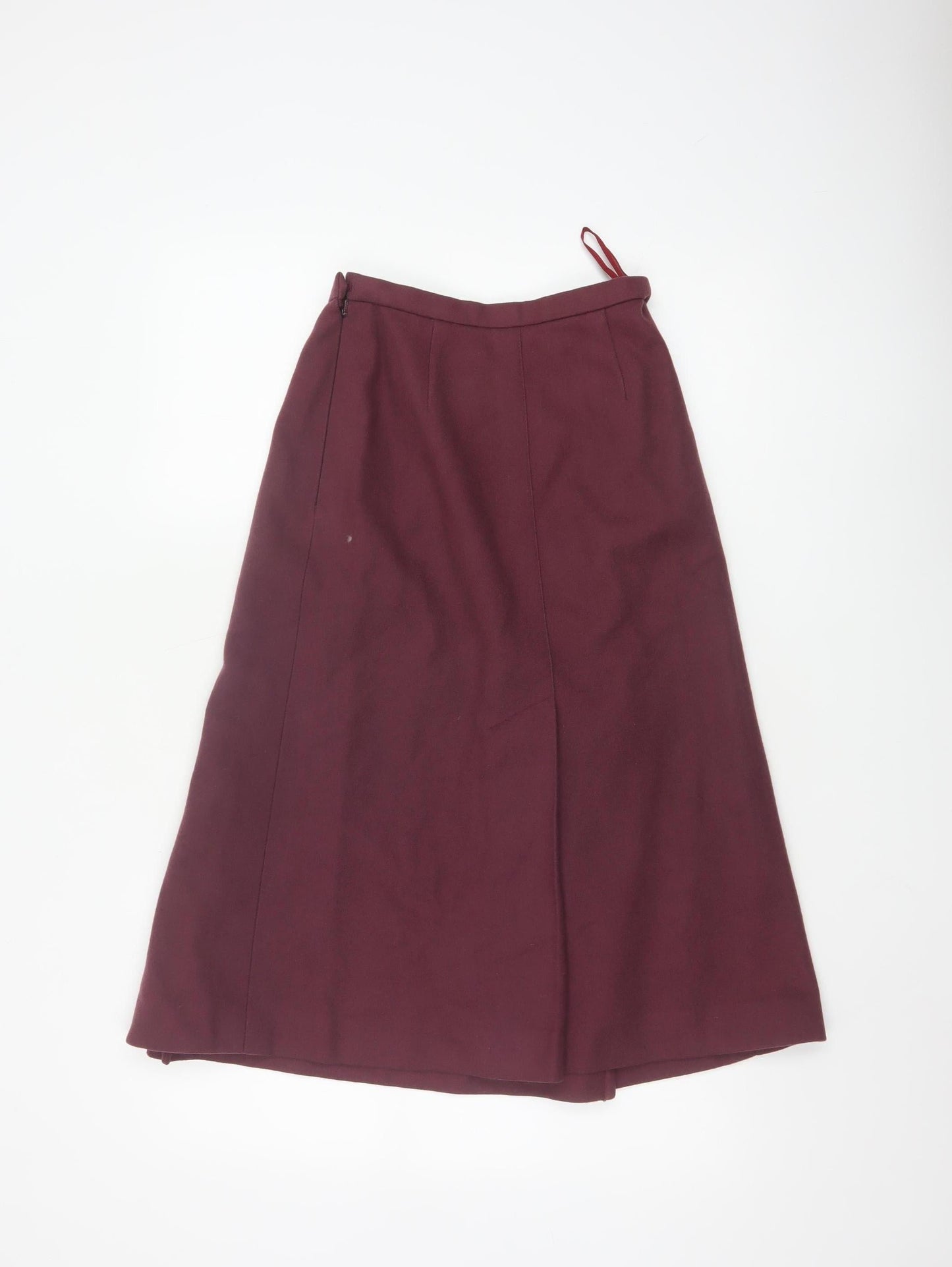 Planet Women’s Red Wool A-Line Midi Skirt Size 8