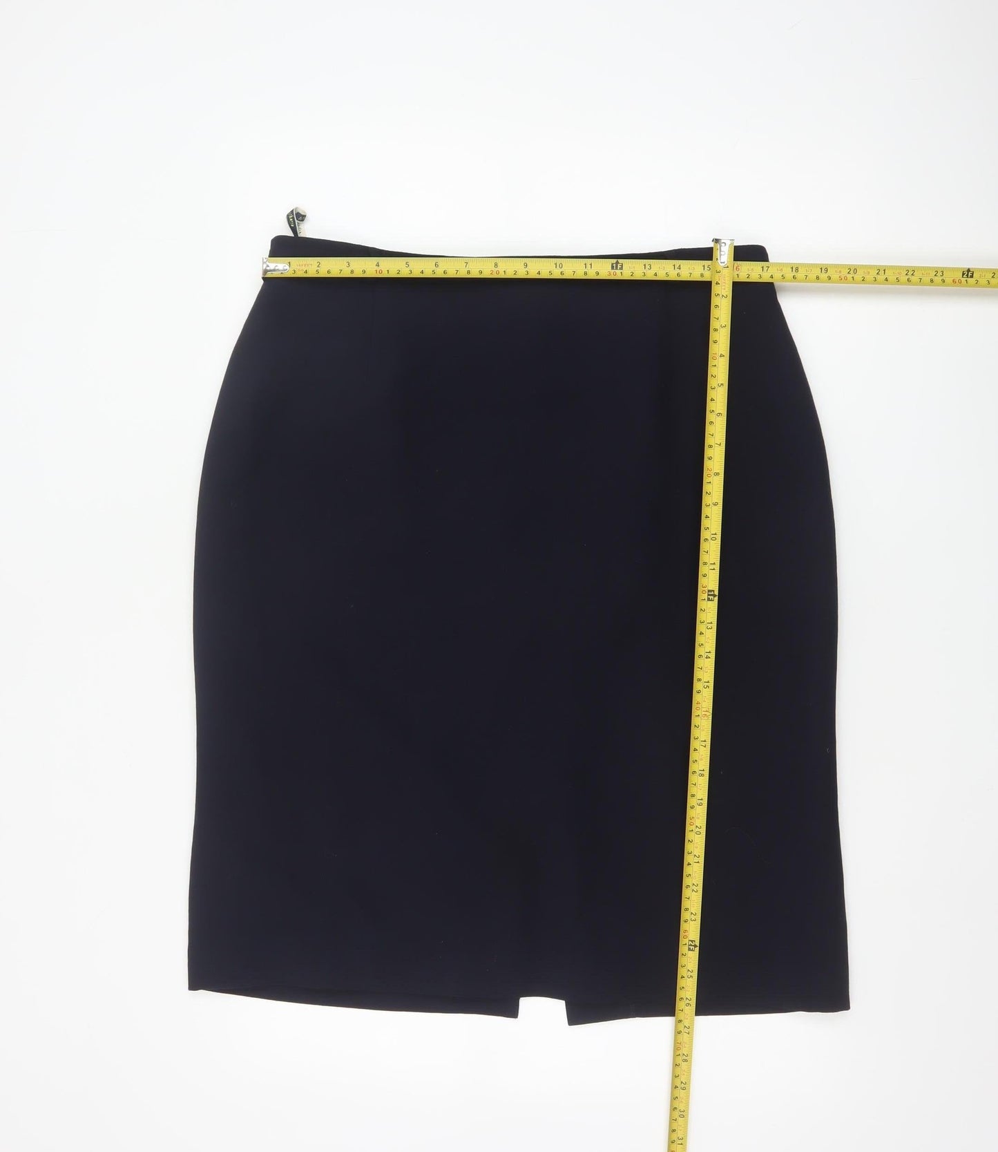 Viyella Women's Black Size 16 Wool Pencil Skirt