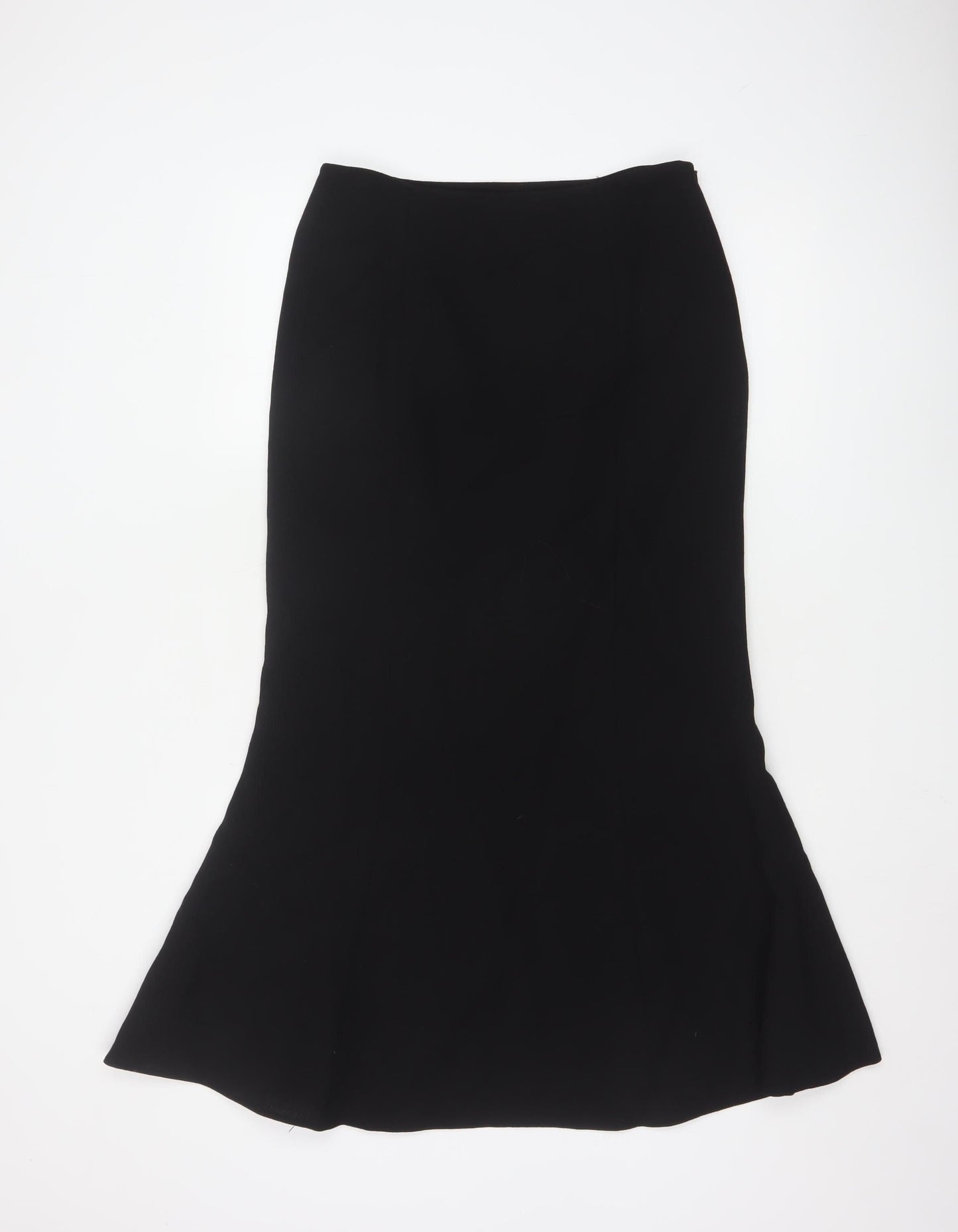 CC Women’s Black Wool Blend Trumpet Midi Skirt Size 10