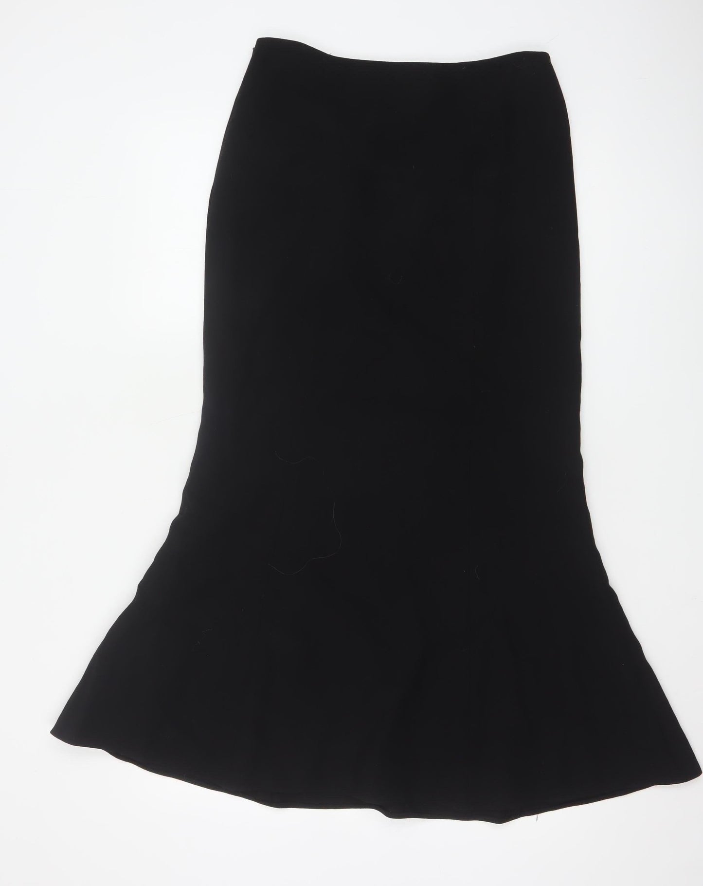 CC Women’s Black Wool Blend Trumpet Midi Skirt Size 10