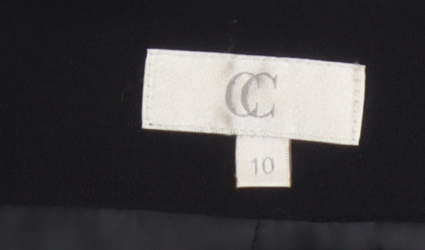 CC Women’s Black Wool Blend Trumpet Midi Skirt Size 10