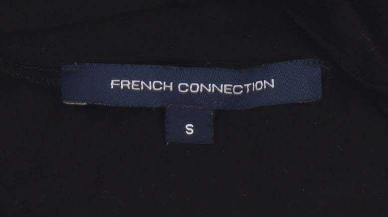 French Connection Women's Black Sleeveless Wrap Blouse Size S