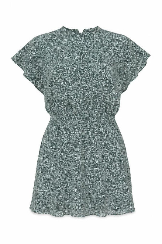 & Other Stories Women Green Floral Short Shift Dress Size 6
