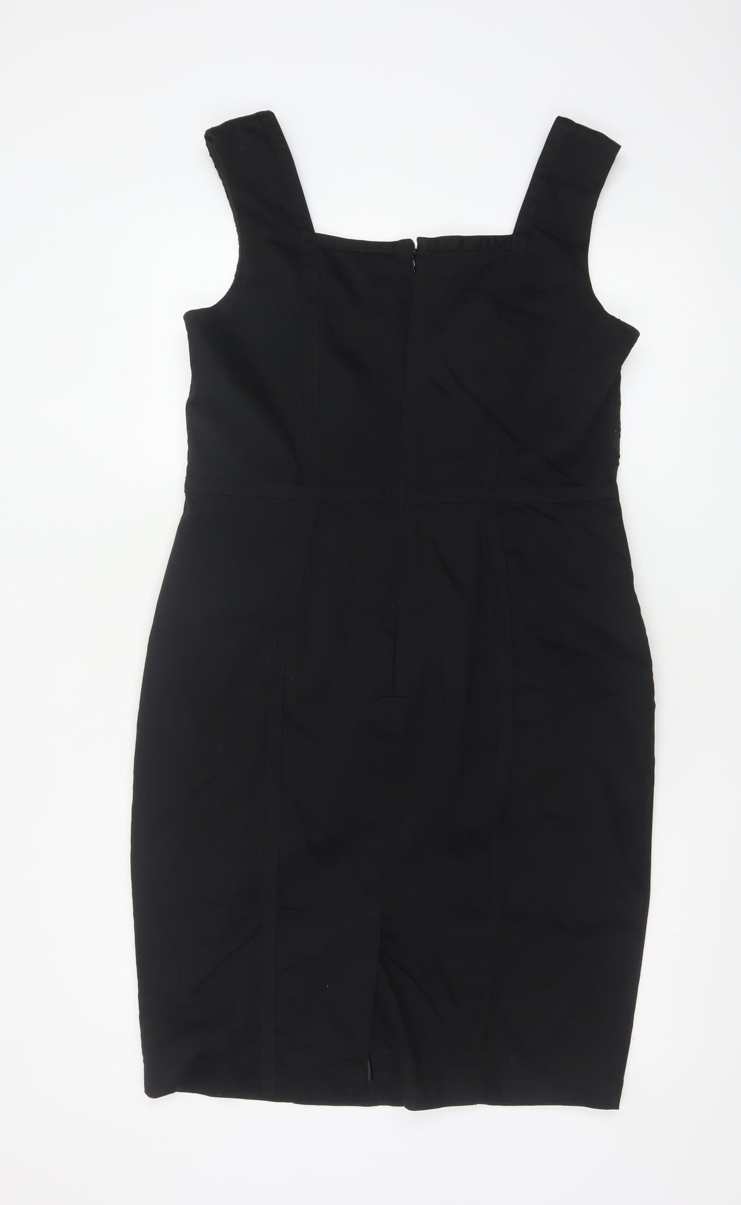 Marks and Spencer Women’s Black Cotton Sheath Dress UK 16