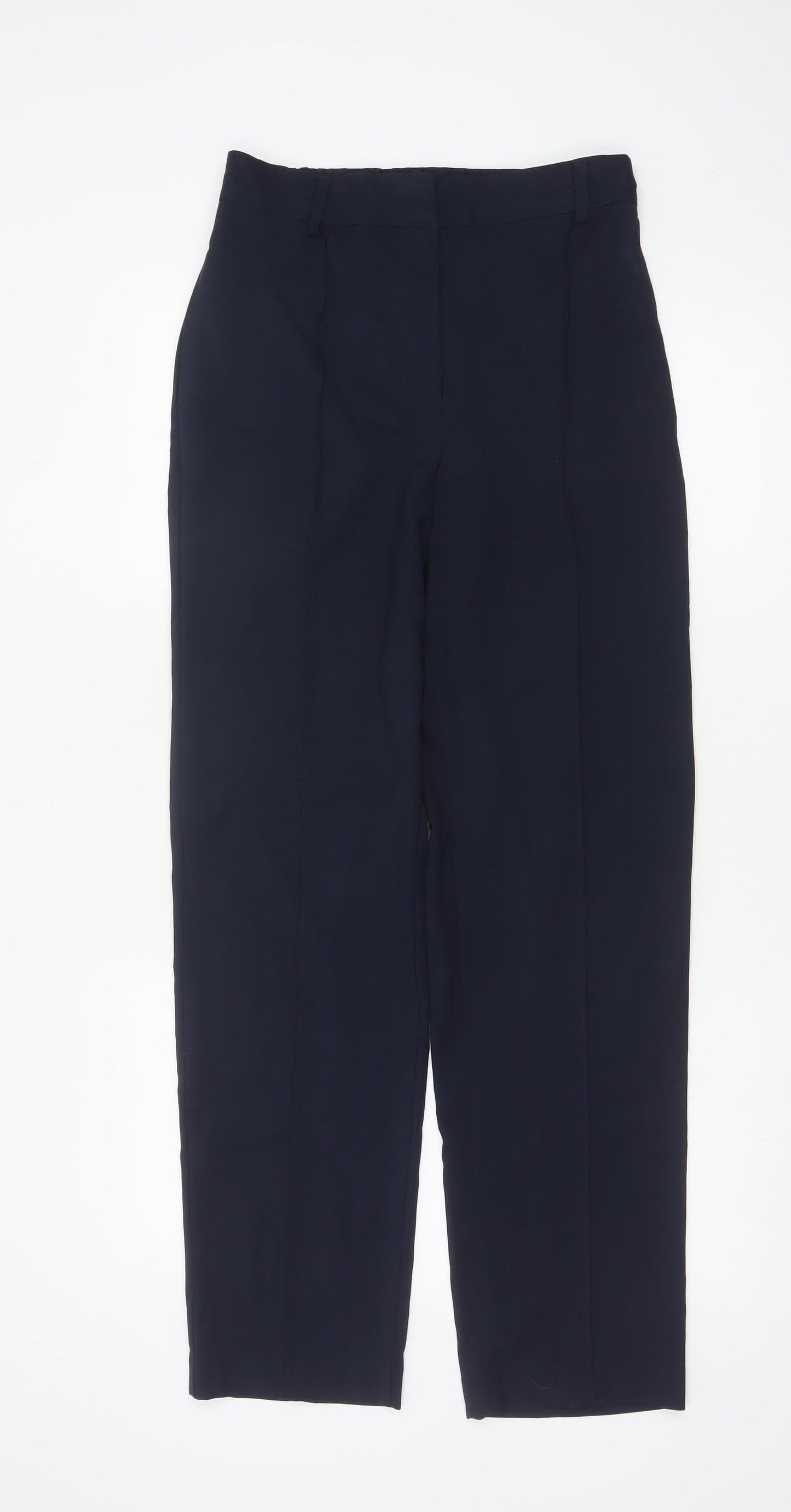 Marks and Spencer Women’s Blue Size 10 The Freya Relaxed Straight Trousers